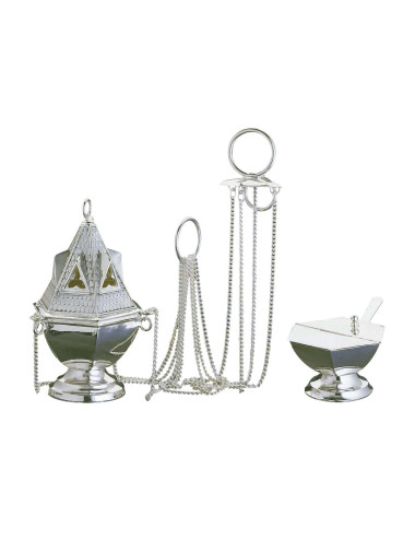 Gothic style Censer, boat and spoon