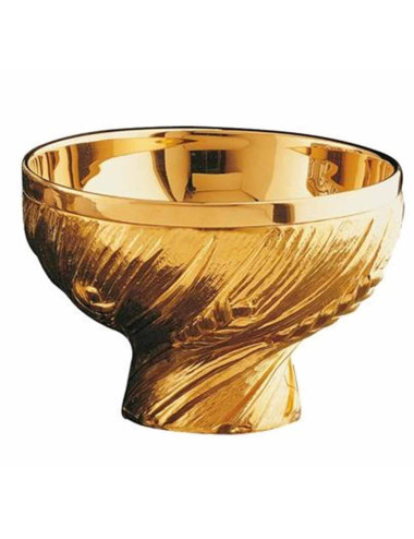 Open Ciborium in gold plated brass