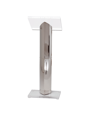 Standing modern Lectern made in brass and methacrylate