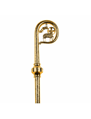 Bishop's Crozier brass hammering and Lamb