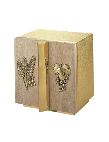 Modern style tabernacle made in brass and marble