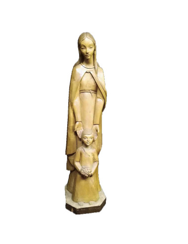 Virgin with Child image made in wood carving