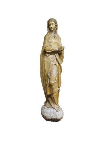 Virgin image made in wood carving