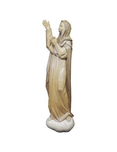 Imagen de la Virgen en talla de madera