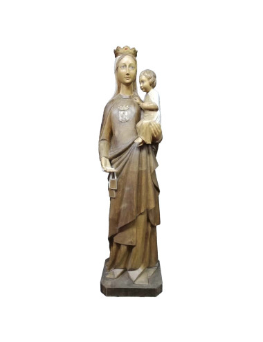 Virgen del Carmen talla de madera
