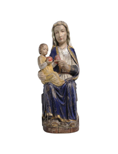 Virgen Románica realizada en madera