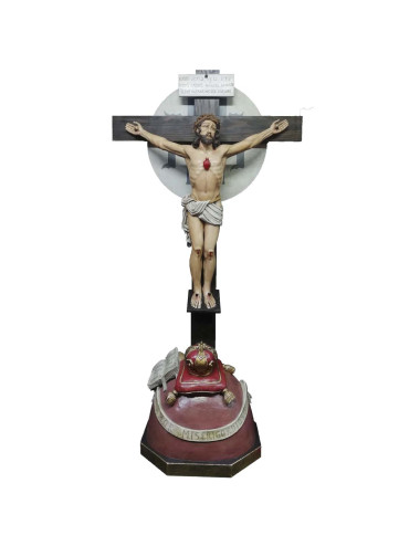 Cristo del Amor Misericordioso talla de madera policromada