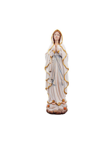 Virgen de Lourdes talla de madera
