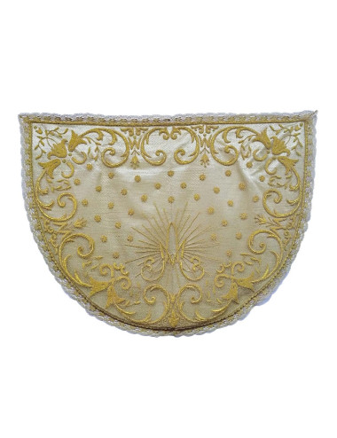 Hand embroidered veil