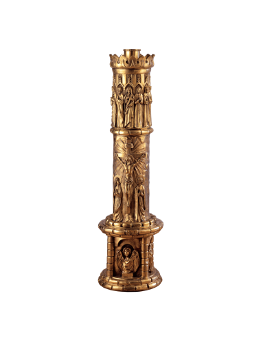 Gothic style Paschal Candelstick with scenes