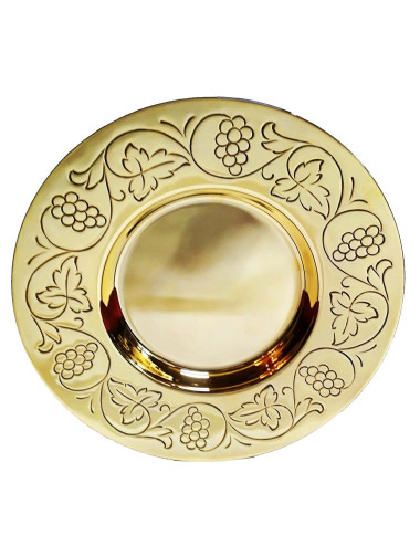 Bread plate with grapes and vine leafs motifs