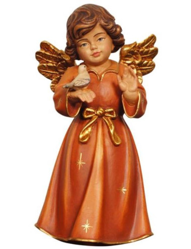 Ángel de pie realizado en madera