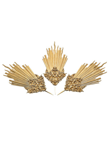 Head Rays without medallion made in brass or sterling silver