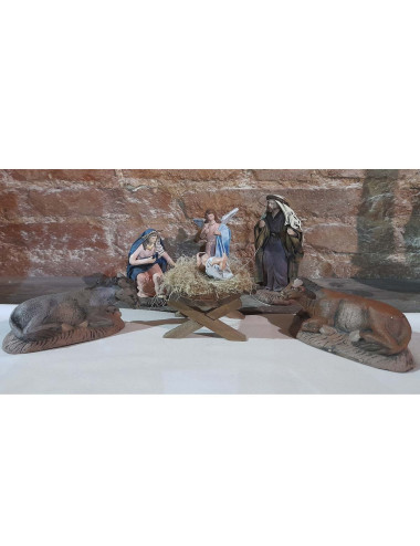 Nativity set mud and fabric
