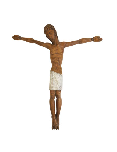 Romanesque Christ made in wood carving