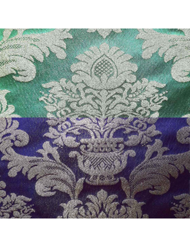 Brocade fabric with vasels motifs