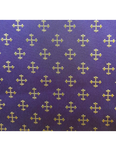 Tissu fabric decorated with small crosses