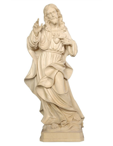 Sagrado Corazón de Jesús talla de madera