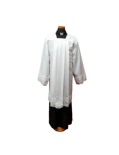 Poplin Surplice with lace
