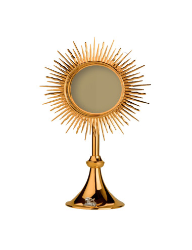 Custodia Clásica Cordero para Sagrada Forma Grande