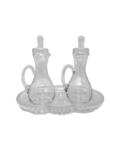 Juego de Vinajeras realizadas en cristal