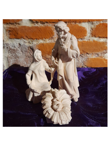 Holy Family made in wood carving