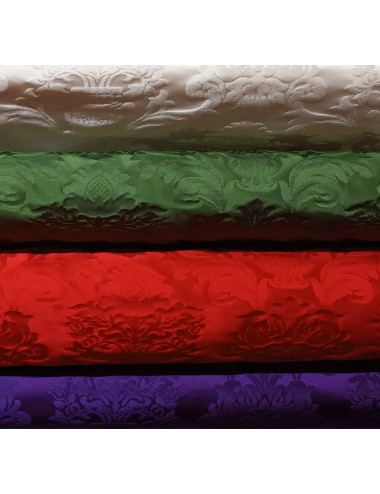 Danube fabric made in silk decorated with vases motifs