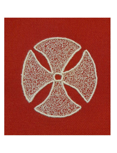 Red stole with crosses