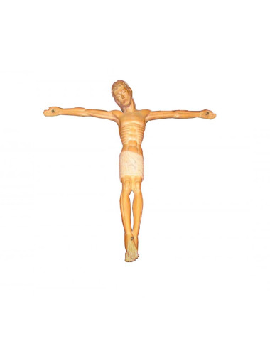 Cristo Crucificado Románico talla de madera sin cruz