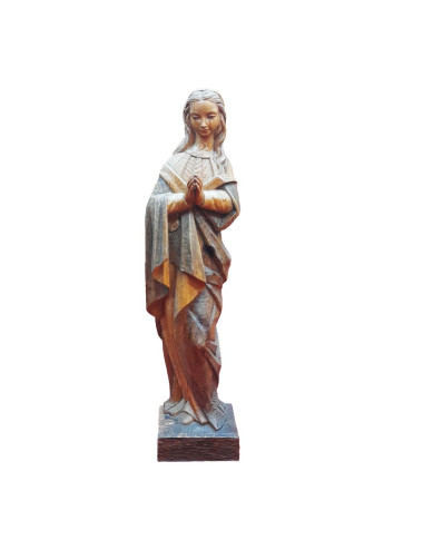 Virgen image made in wood carving