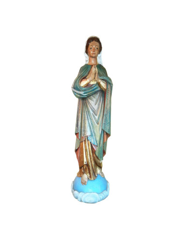 Virgen realizada en madera policromada
