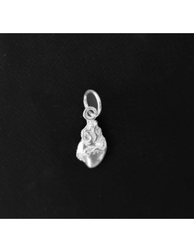 "Detente" Sacred Heart medal made in sterling silver