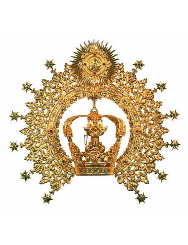 Corona Imperial metal o plata con piedras