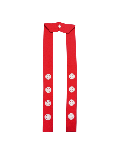 Red stole with crosses