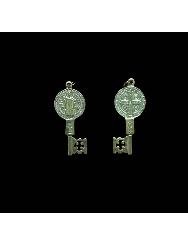 Saint Benedict Key made in sterling silver