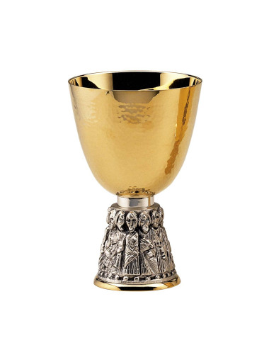 Classic style Chalice and Paten with Twelve Apostles
