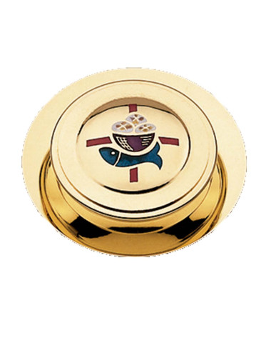 Hosts Box with Paten breads and fish motifs