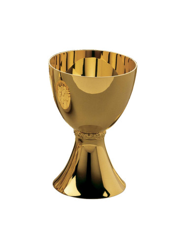 Cáliz moderno metal dorado