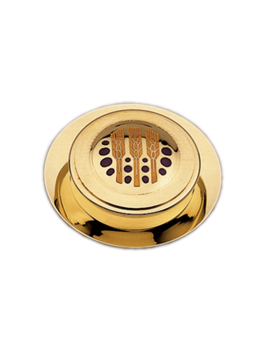 Hosts Box with Paten with enamelled spikes motifs