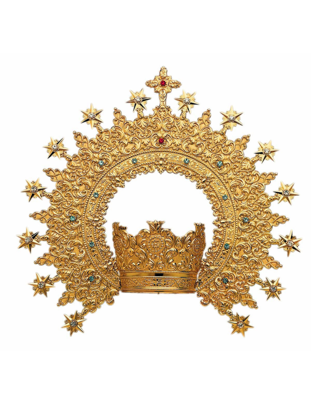 Corona sin Imperial metal o plata y piedras
