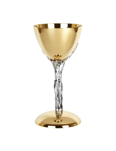 Cáliz representando a Cristo sujetando la copa