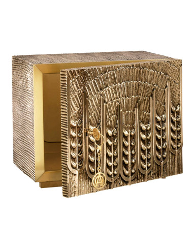 Tabernacle with wheat motifs made in resin