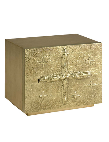 Modern style tabernacle decorated with crosses