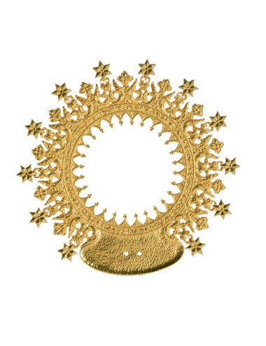 Aureola con estrellas para Virgen en metal