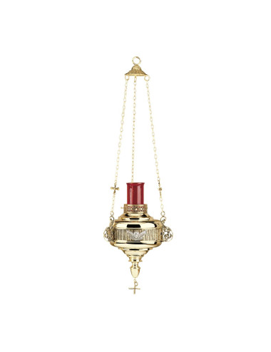 Hanging Sanctuary Lamp with cherubs