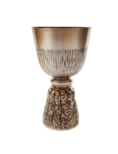 Chalice Twelve Apostles made with inner cup in sterling silver