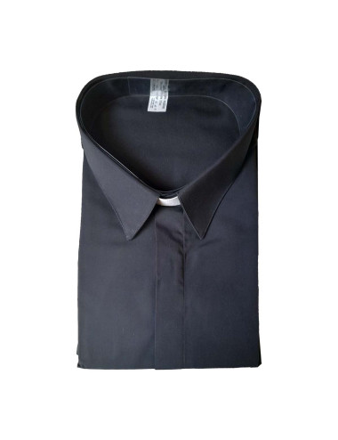 Camisa clergyman cuello de pala