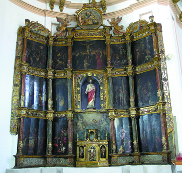 Retablo Convento MM Concepcionistas Cuéllar restaurado por Santarrufina restauraciones, mobiliario, retablos, santarrufina