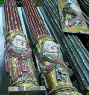 Estado inicial Órgano Convento de Cuéllar restauracion de mobiliario, restauraciones, retablos, santarrufina