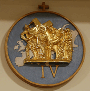 Detalle de Estación de Via Crucis para OMP Santarrufina via crucis, trabajos especiales, santarrufina
